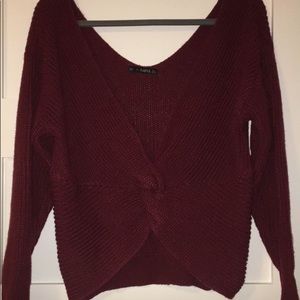Zaful Front Twist Sweater
